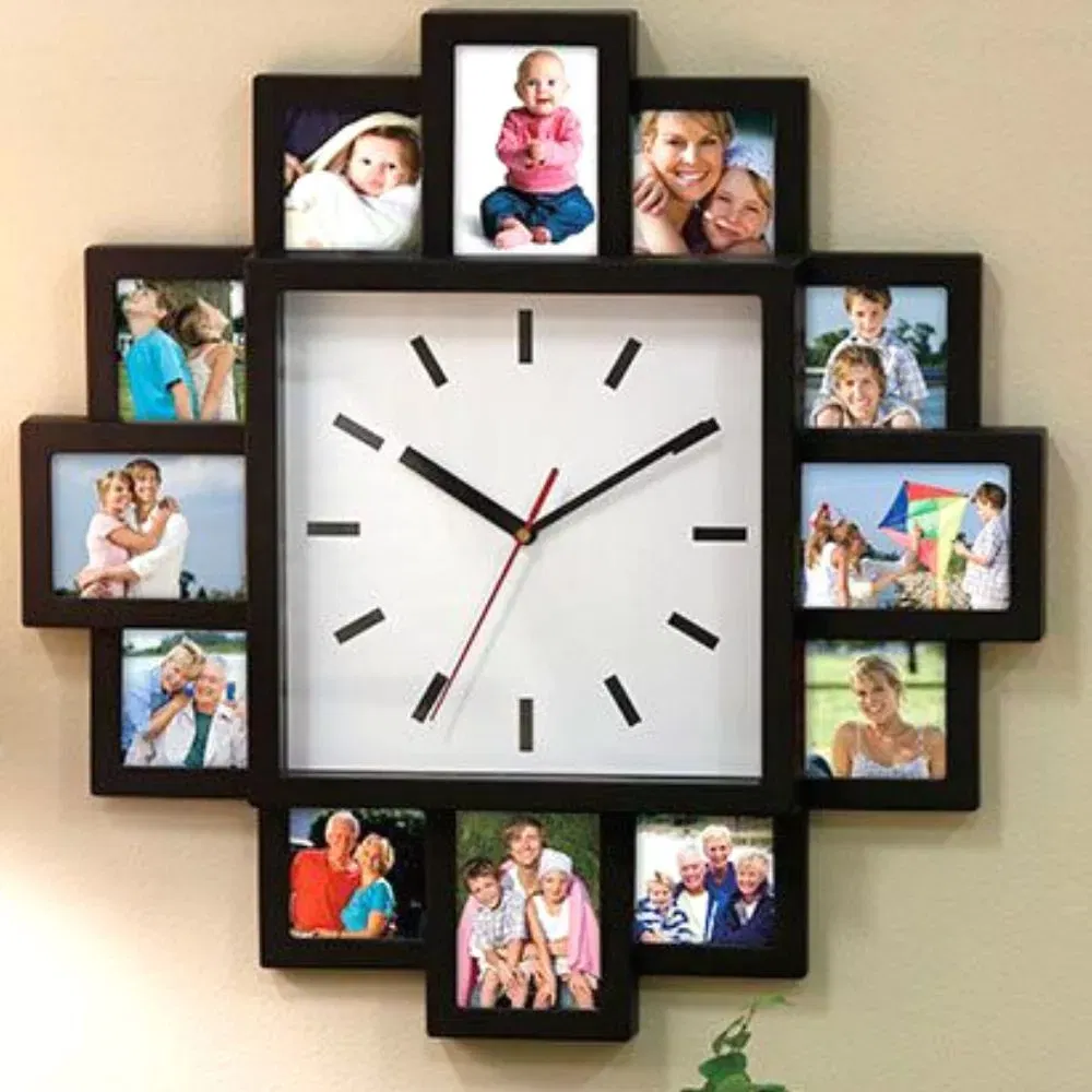Ceas de perete cu 12 rame foto Amintiri insirate in timp [1]