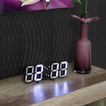 Ceas de perete digital cu termometru si data [2]