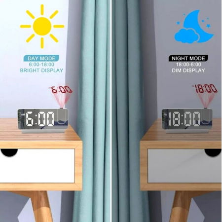 Ceas desteptator SuperSmart cu proiector pe tavan [7]