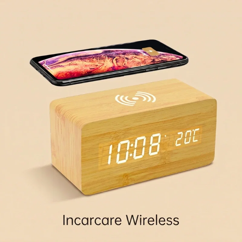 Ceas LED cu incarcare wireless [5]