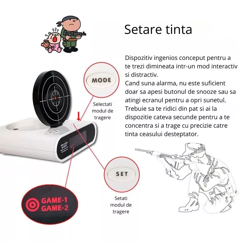 Ceas Pistol desteptator [7]