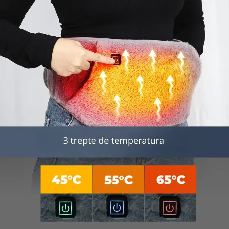 Centura Electrica cu Buzunare pentru Dureri Menstruale [2]