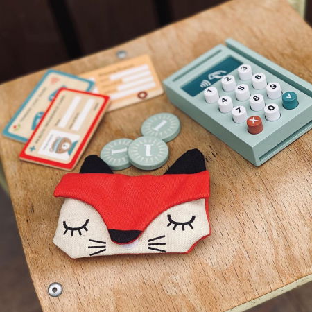 Cititor de carduri jucarie din lemn premium, 21 piese [0]