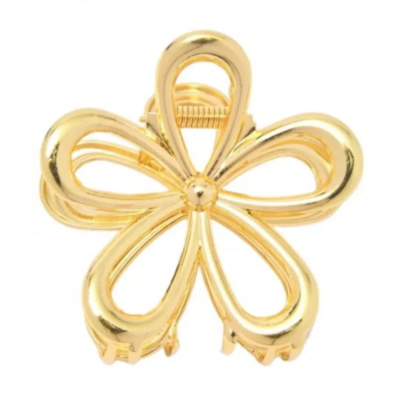 Clama de Par Eleganta cu Floare Aurie [6]