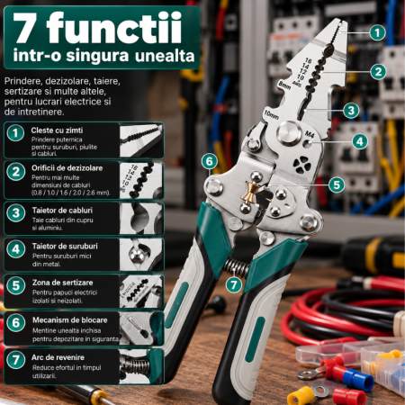 Cleste universal multifunctional cu 18 functii, pliabil [3]