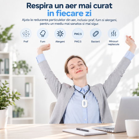 Colier Purificator Aer Fresh air Alb [2]