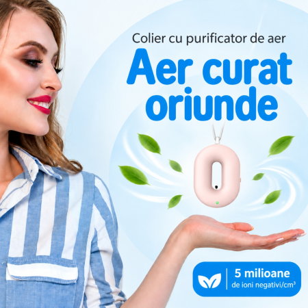 Colier Purificator Aer Fresh air Alb [1]