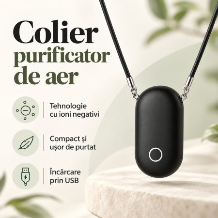 Colier Purificator Aer Negru [1]