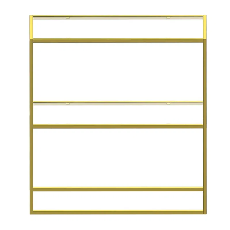 Comoda Berra aurie, structura metalica, design elegant [2]