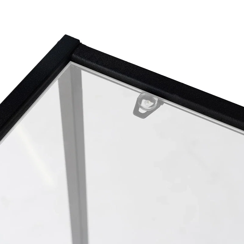 Comoda Berra neagra, structura metalica, blat din sticla securizata [8]