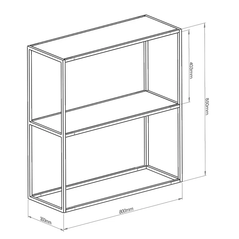 Comoda Berra neagra, structura metalica, blat din sticla securizata [5]