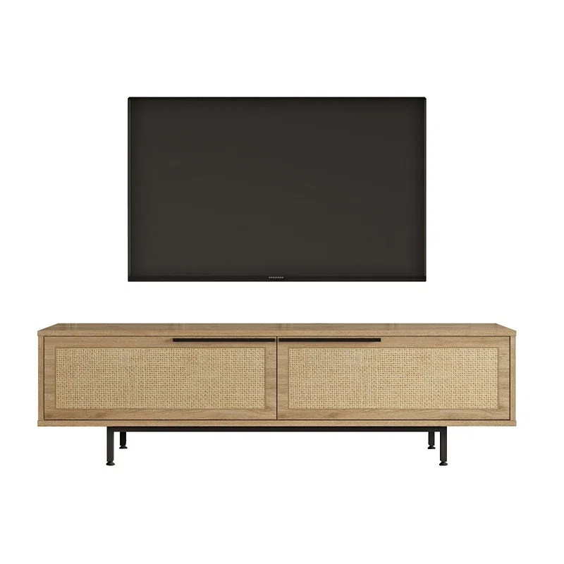 Comoda TV nuc stejar cu picioare metalice 160x45 cm [1]
