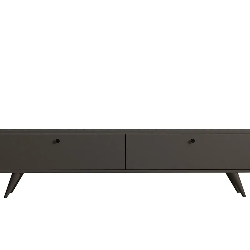 Comoda TV Paris, design elegant, antracit, compartimente deschise si inchise, 160 cm [3]