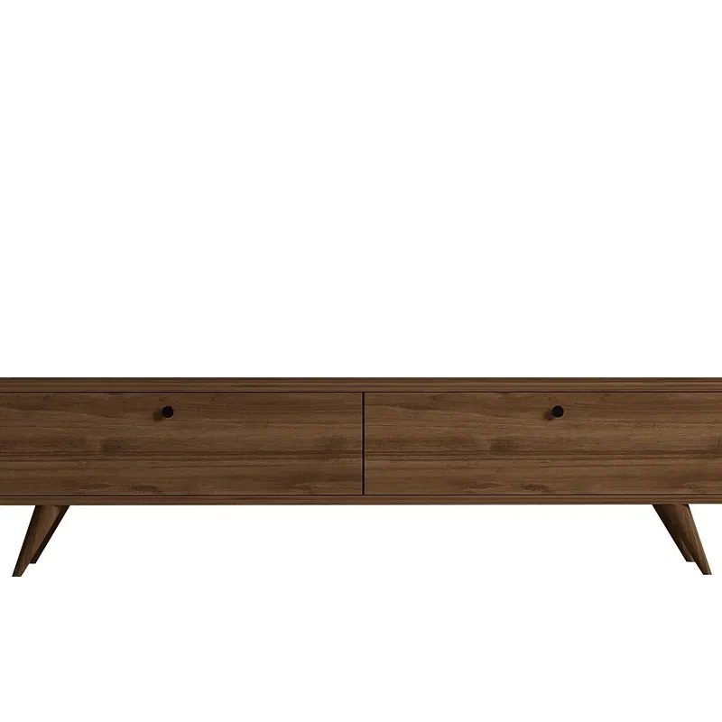 Comoda TV Paris, stil modern, finisaj nuc, spatii multiple de depozitare, 160 cm [3]