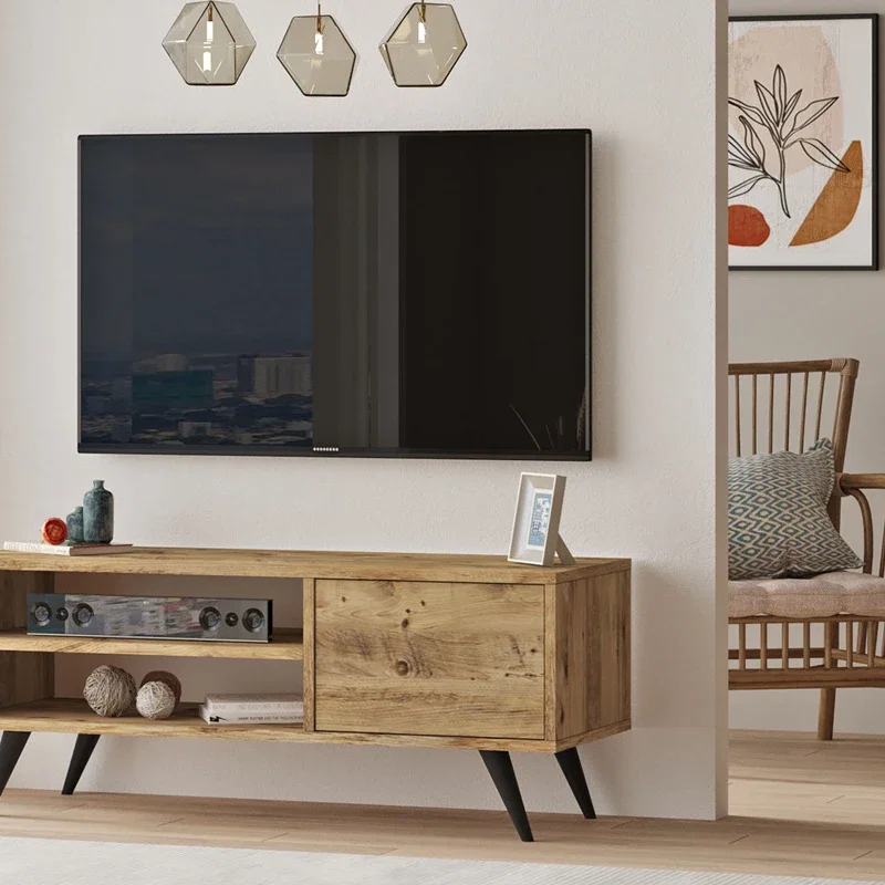 Comoda TV pin atlantic cu picioare din lemn 110x44 cm [2]