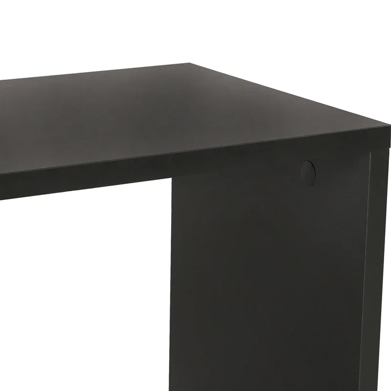Comoda TV Zigzag antracit, cu rafturi multiple si design modern [8]