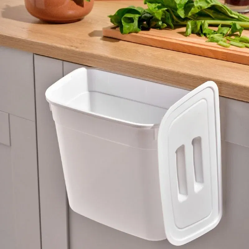 Cos de Gunoi Compact pentru Bucatarie Alb [0]