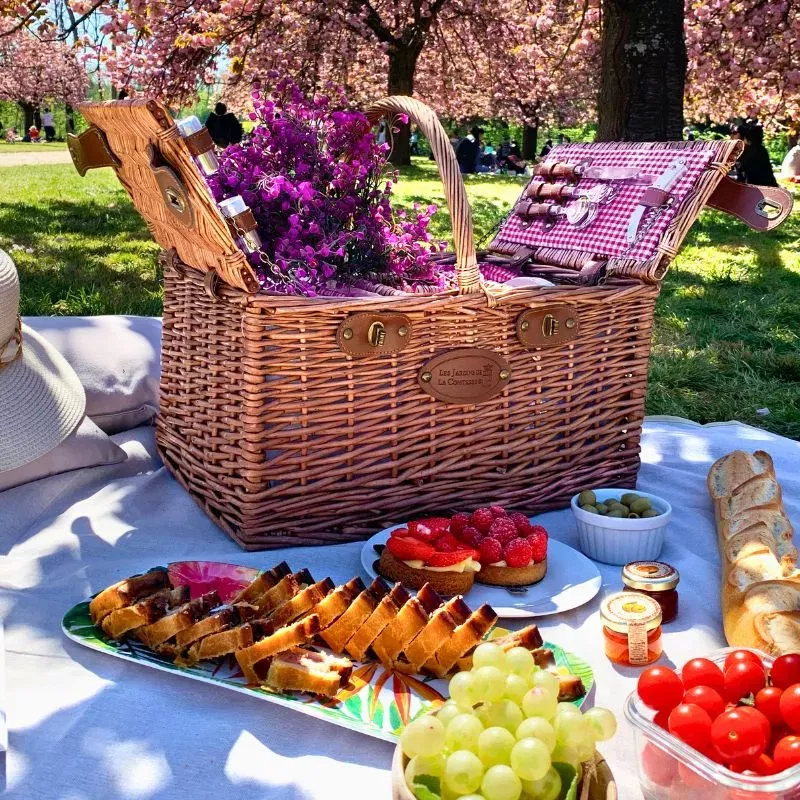 Cos picnic 4 persoane Saint Germain Vichy Rouge [0]