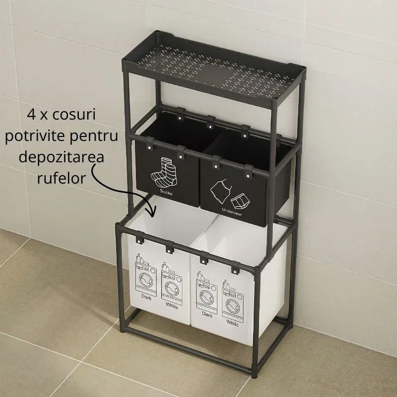 Cos rufe compartimentat cu etajera depozitare [3]