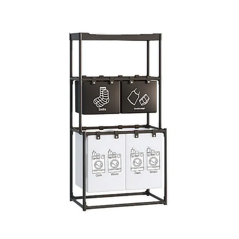 Cos rufe compartimentat cu etajera depozitare [2]