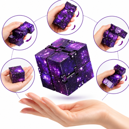 Cubul Magic Infinite Galaxii puzzle 3D unic [2]