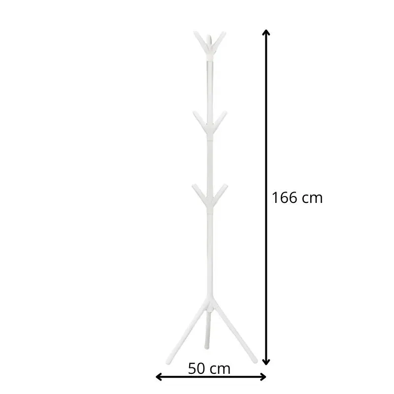 Cuier vertical metalic 166 cm cu agatatori multiple [6]
