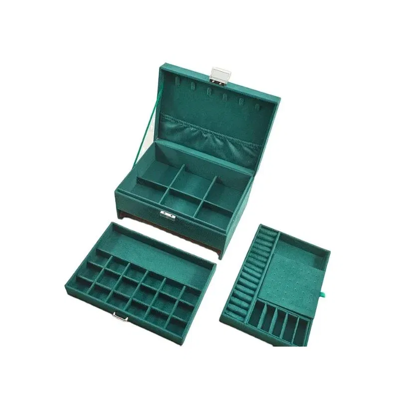 Cutie bijuterii, cu cheita, Verde smarald [10]