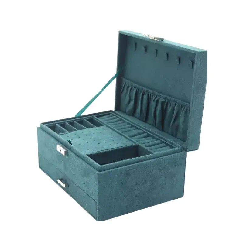 Cutie bijuterii, cu cheita, Verde smarald [11]