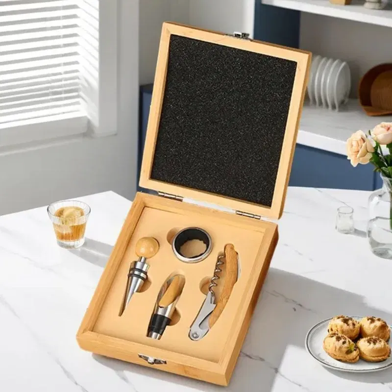 Cutie cadou 4 accesorii vin [4]