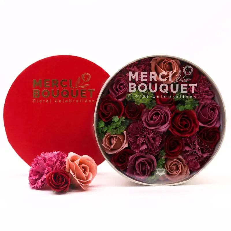 Cutie Cadou cu Flori de Sapun Vintage Roses [3]