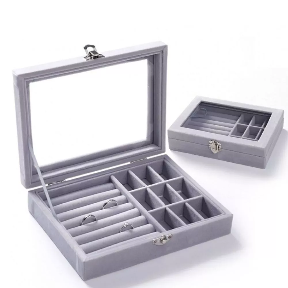 Cutie de bijuterii, Grey, 20x15x4.8cm, My love [4]