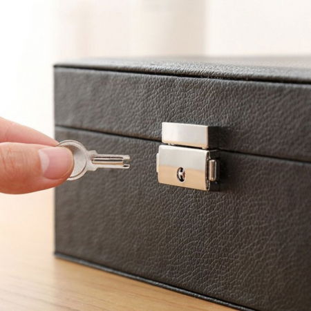 Cutie de bijuterii, neagra, 23x17x8.5cm, Luxurious [5]