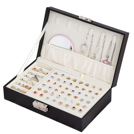 Cutie de bijuterii, neagra, 21x13x5.8cm, My Treasure [9]