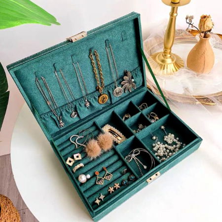 Cutie de bijuterii, verde, 29x19x6.5cm, Superba [3]