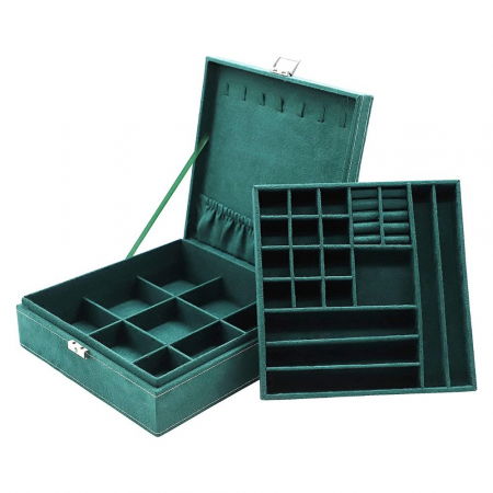 Cutie de bijuterii, verde, 26x26x8cm, You're too precious [9]