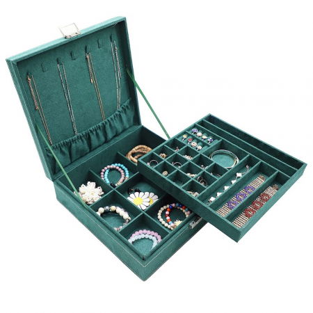 Cutie de bijuterii, verde, 26x26x8cm, You're too precious [8]