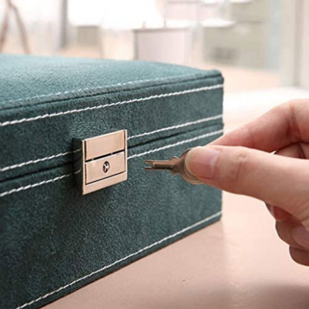 Cutie de bijuterii, verde, 26x26x8cm, You're too precious [6]