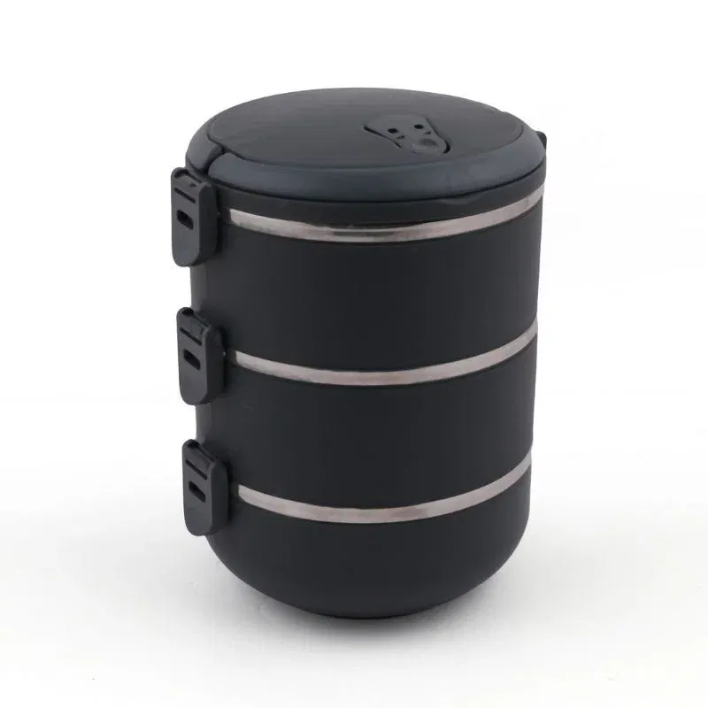 Cutie de pranz cu 3 compartimente Negru [1]