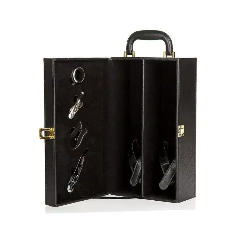 Cutie de vin Deluxe pentru 2 sticle cu accesorii de vin incluse Classical Wine [9]