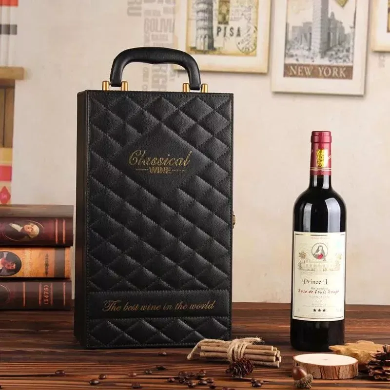 Cutie de vin Deluxe pentru 2 sticle cu accesorii de vin incluse Classical Wine [4]