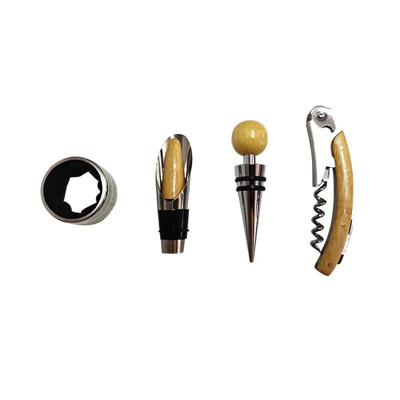 Cutie de vin pentru o sticla cu 4 accesorii incluse [7]