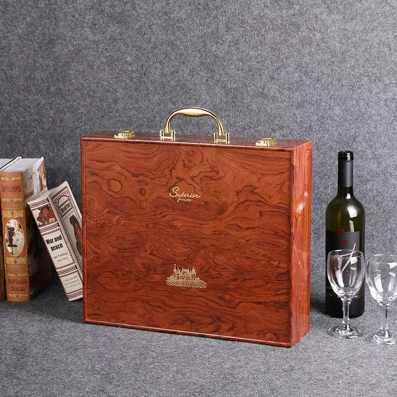 Cutie de vin XL Wood Deluxe pentru 4 sticle Brilliance [2]