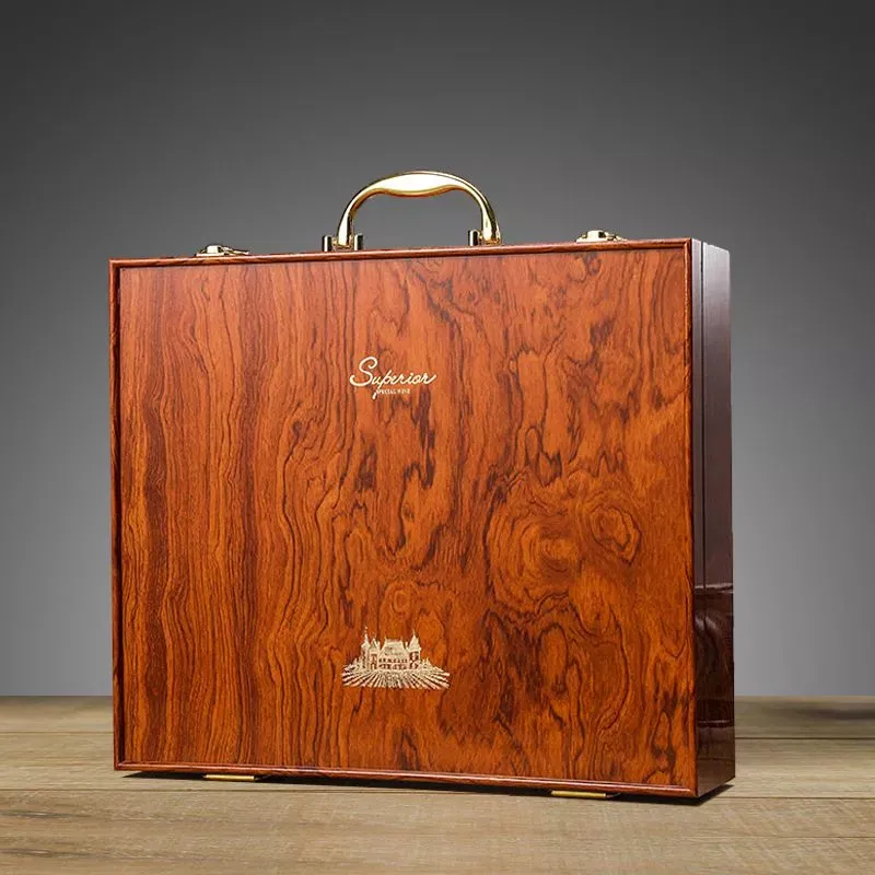 Cutie de vin XL Wood Deluxe pentru 4 sticle Brilliance [4]