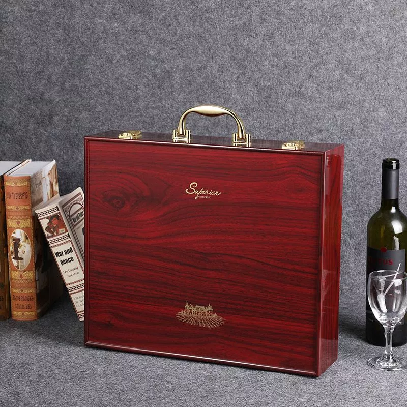 Cutie de vin XL Wood Deluxe pentru 4 sticle Grandeur [1]