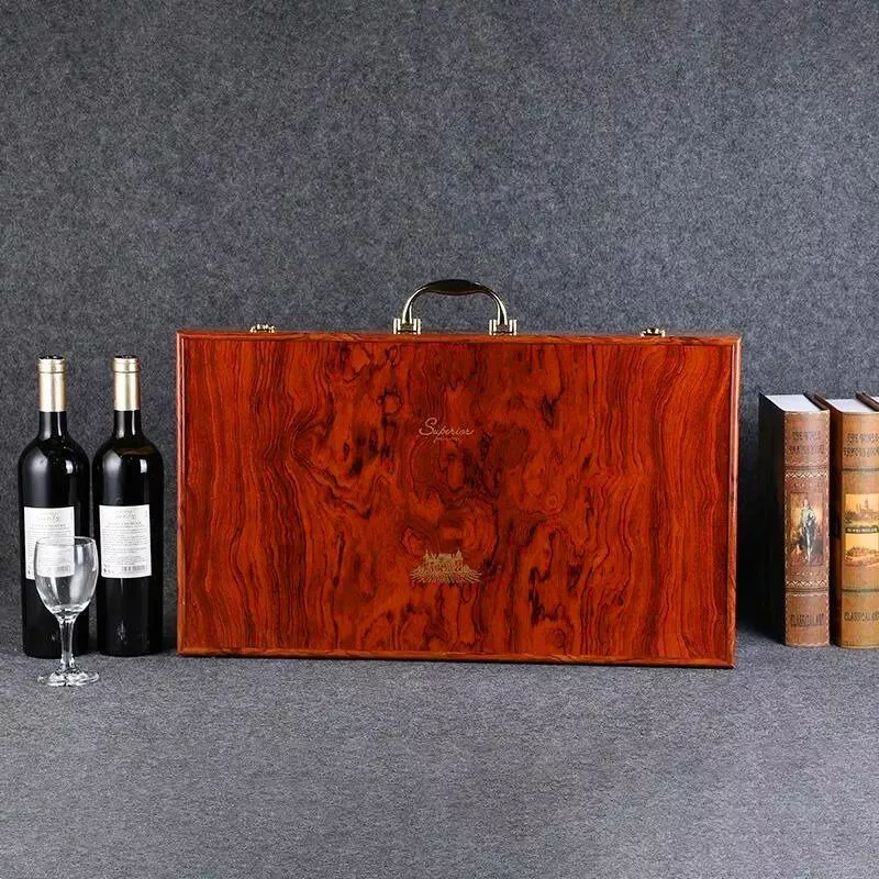 Cutie de vin XXL Wood Deluxe pentru 6 sticle Supreme [1]