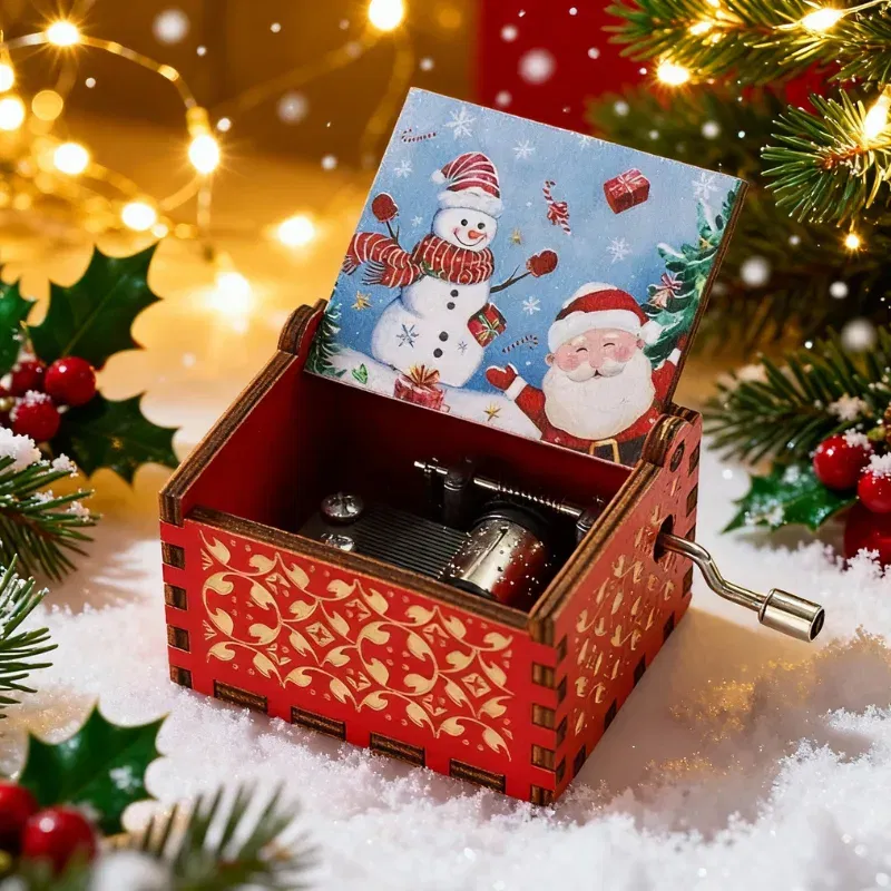 Cadouri pentru Iubita - Cutie Muzicala Merry Christmas