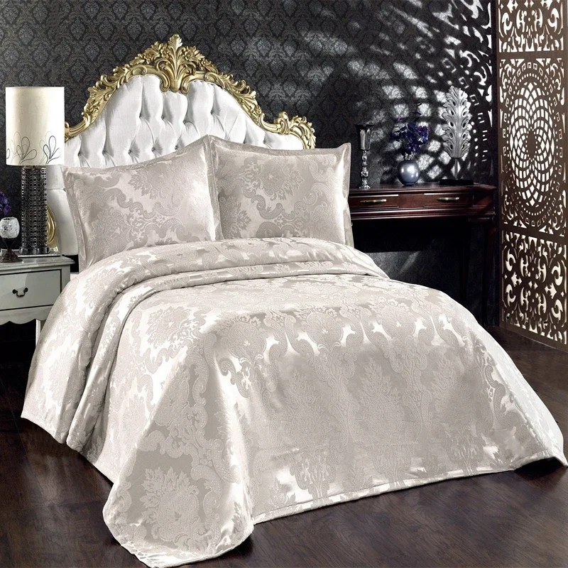 Cuvertura bumbac Beste - Crem, 240x260 cm, 2 fete de perna [0]