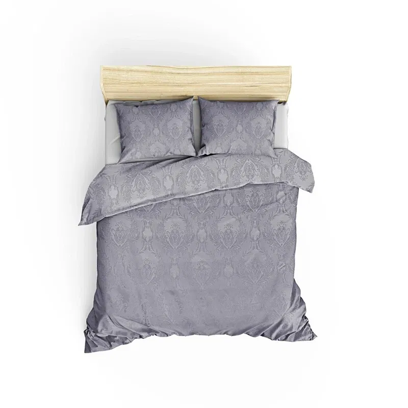 Cuvertura bumbac Beste - Gri, 240x260 cm, 2 fete de perna [2]