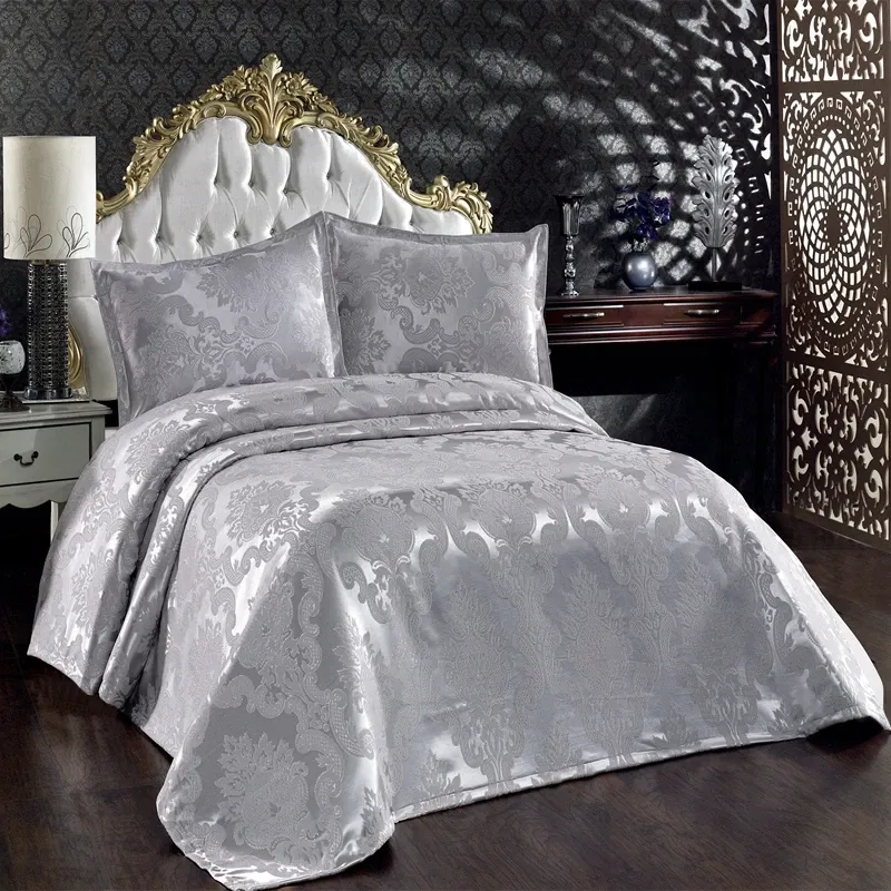 Cuvertura bumbac Beste - Gri, 240x260 cm, 2 fete de perna [0]