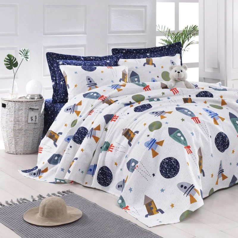 Cele mai noi - Cuvertura bumbac pique 160x235 cm, rezistenta cu textura moale